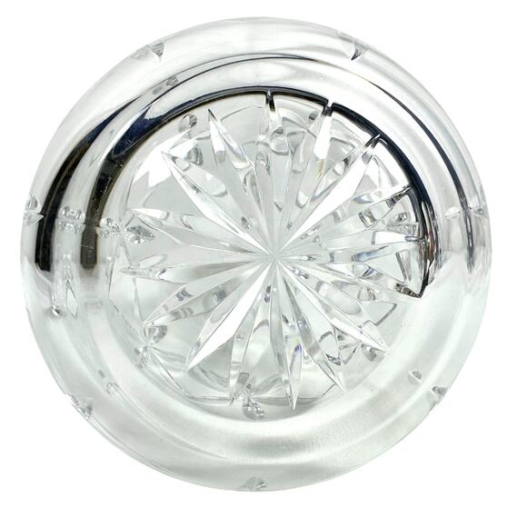 Heavy Clear Lead Crystal Decanter Ground Glass Stopper-Excellent! - Picture 8 of 8